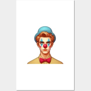 The Enchanting Dance of a Clown and His Hat Posters and Art